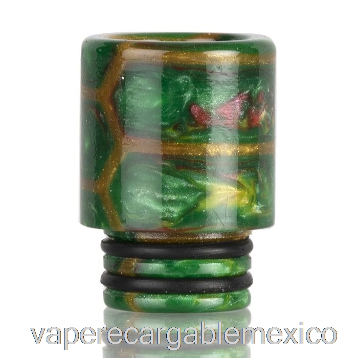 Vape Recargable 510 Punta De Goteo De Resina De Piel De Serpiente Alta Verde